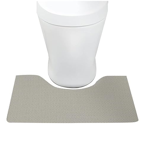 アイリスプラザ(IRIS PLAZA) アイリスオーヤマ マット ラグ トイレマット ヘリンボーン 幅約60×奥行約55cm MVTO-6055 ベージュ