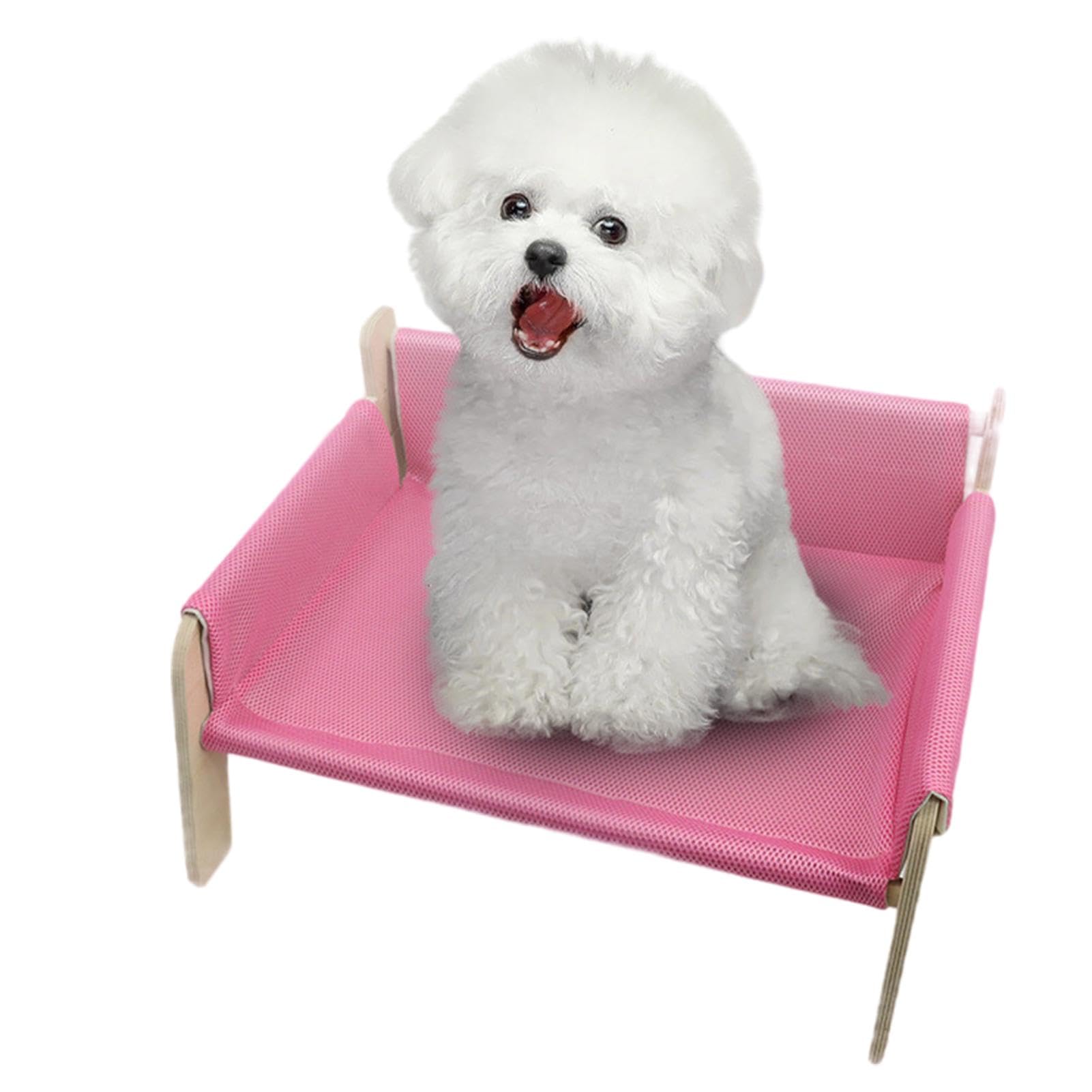 Canapé-lit convertible en bois naturel avec housses amovibles pour chien et chat