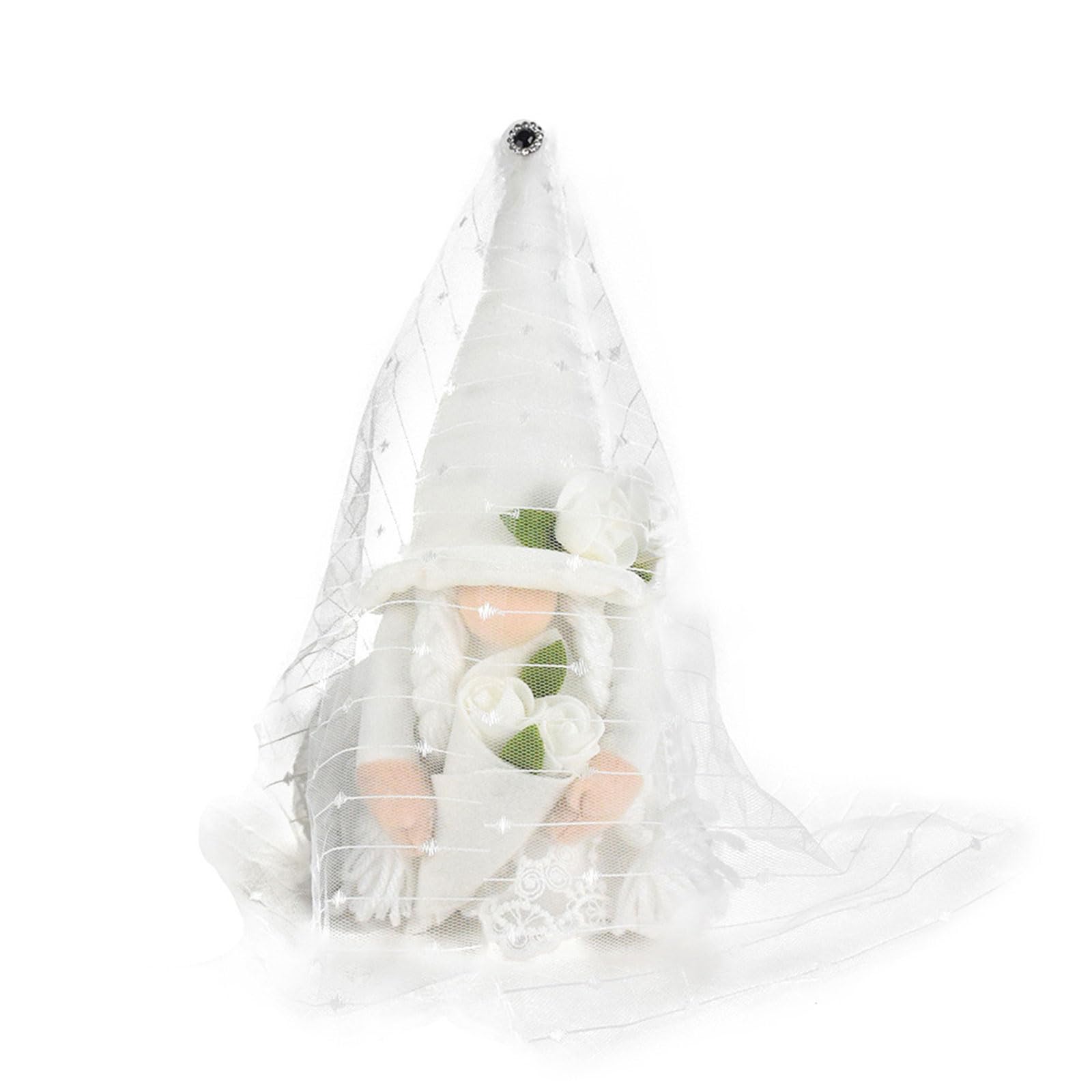 NEWFT Wedding Bride and Groom Gnomes Decor Valentines Day Decorations for Valentine Holiday Party Decorations