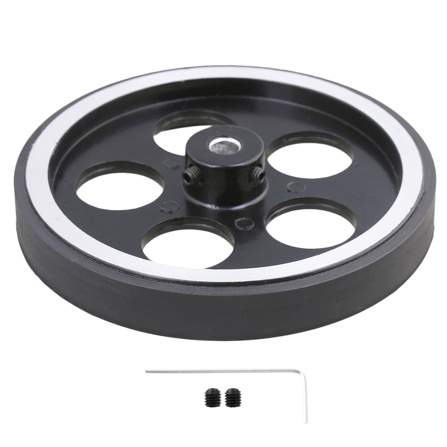 Encoder Measuring Wheel | 300MM Circumference | 6MM Bore | 95MM OD | Aluminum Construction | High Precision Meauring Wheel for Industrial Automation, Length, Speed Measurement (300MM x 6MM)-image-46
