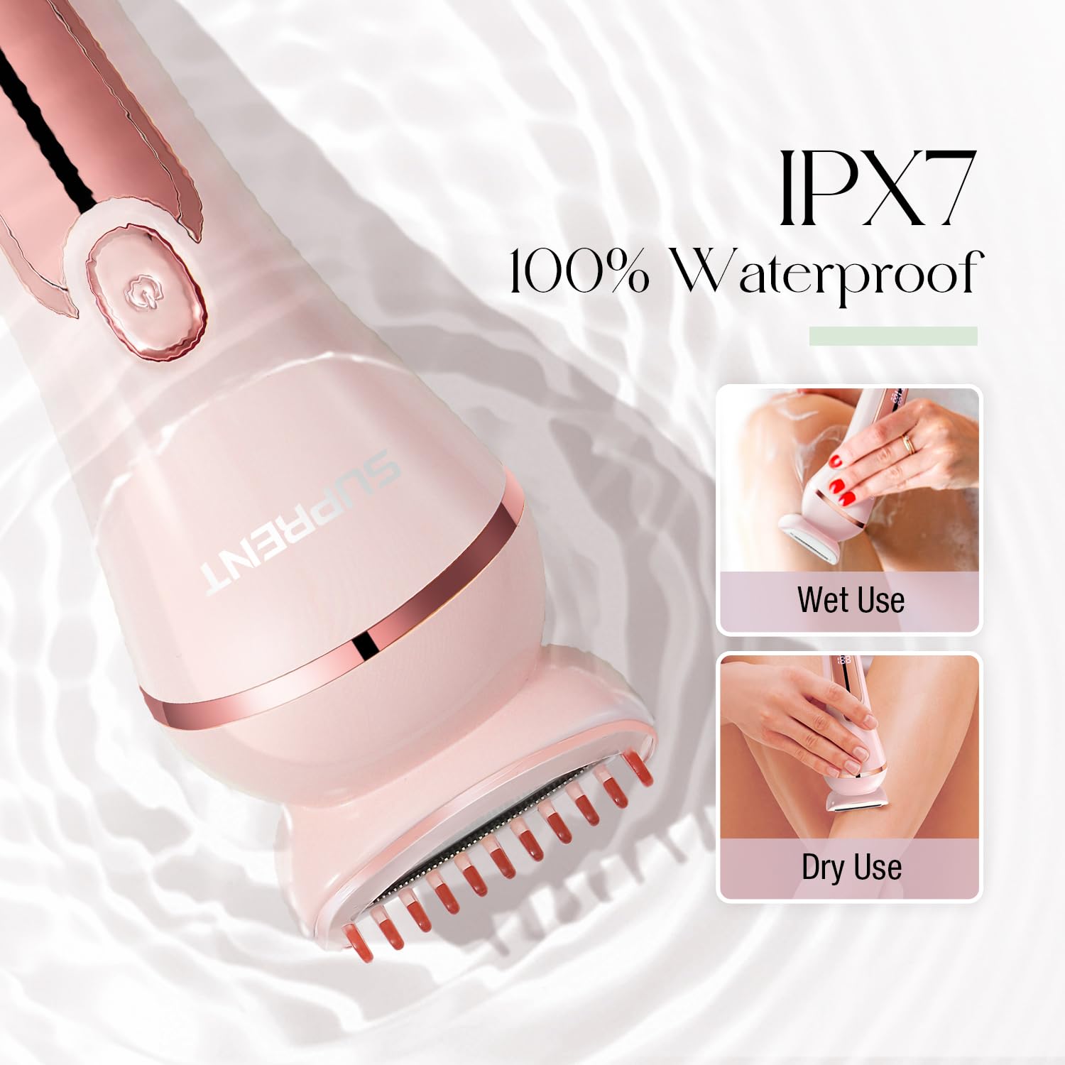 SUPRENT Electric Razors for Women - Wet & Dry Lady Shaver Hair Removal ...