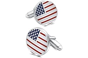 Patriotic American Flag Cufflinks: A Symbol of Pride for Men