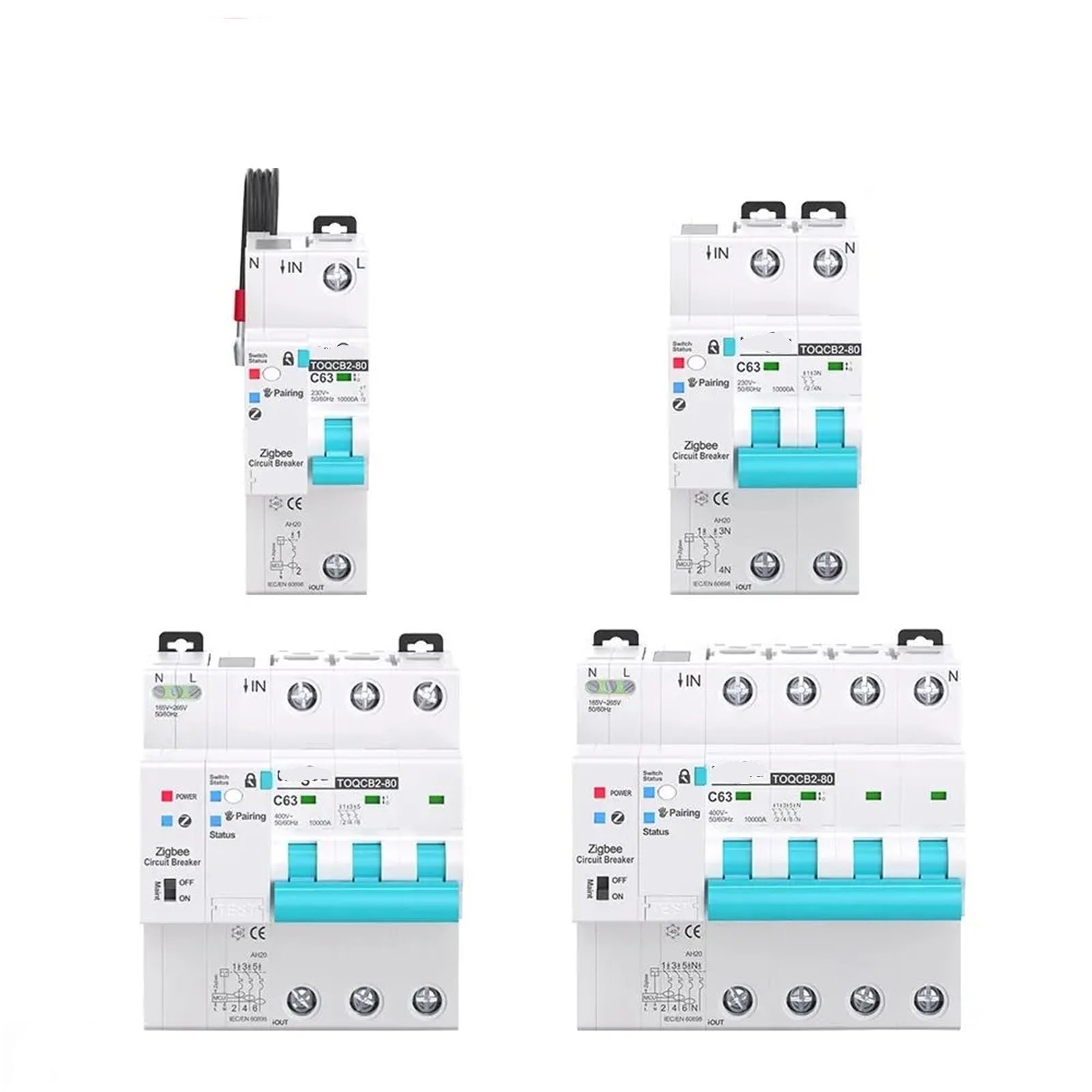 Compatible con el disyuntor inteligente Tuya Zigbee