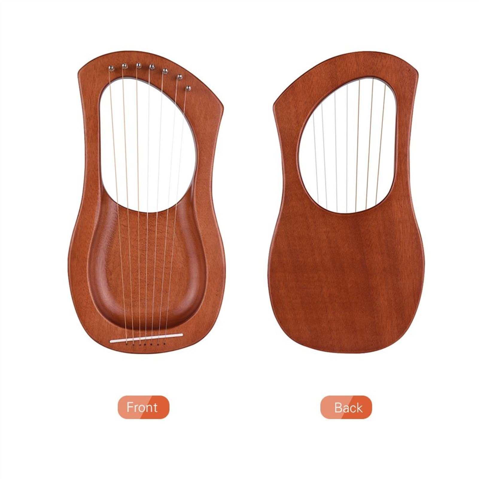 arpa lira 7 Cuerdas Lyre Instrument Harps Kit Wooden Lyre Harp Strings Caoba Con Bolsa De Transporte