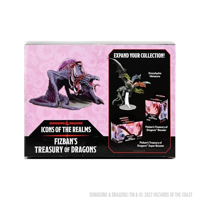 Foto 3 de 7 de D&D Fizban's Treasury of Dragons Premium Set 1 Elder Brain Dragon: D&D Icons of The Realms Miniature