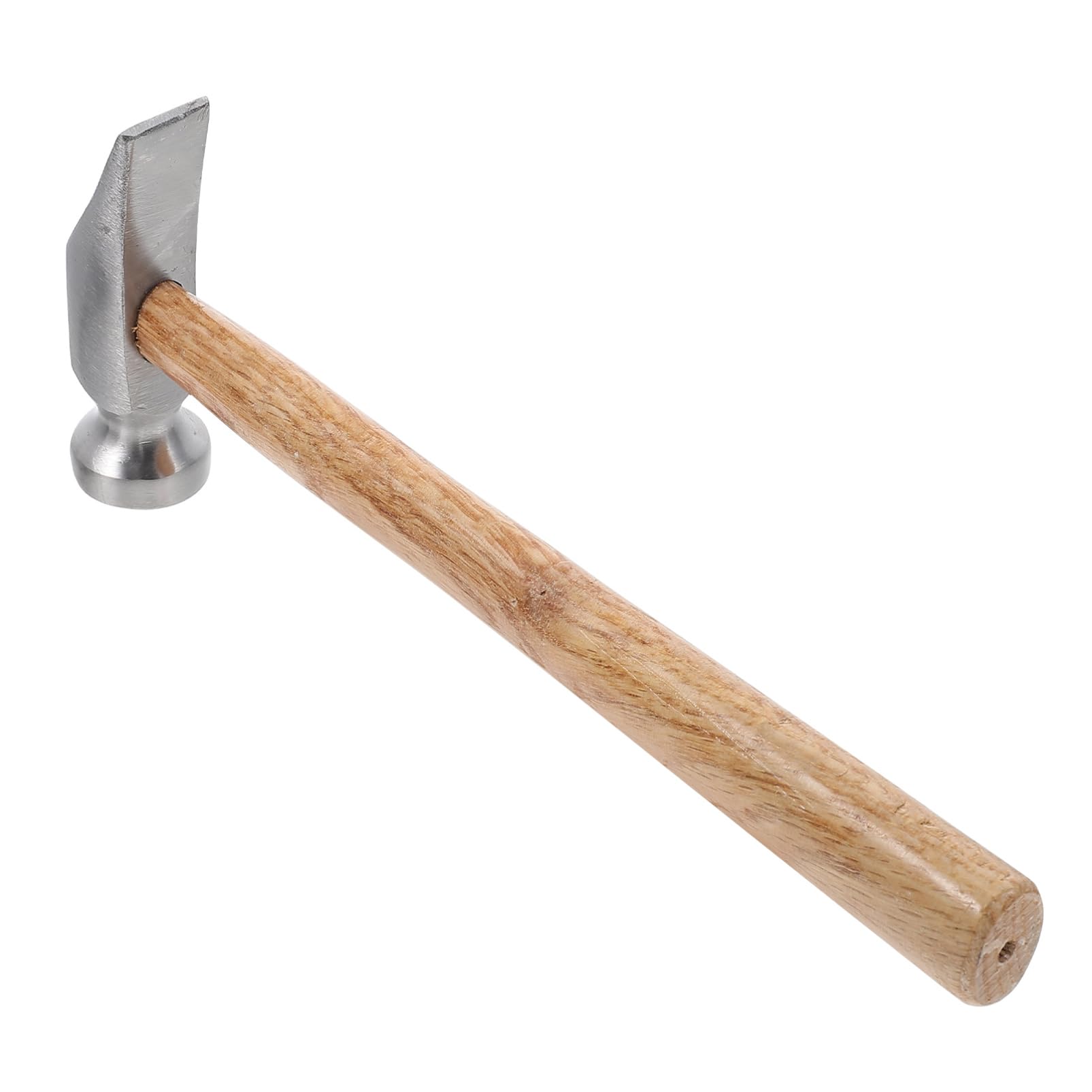 IWOWHERO Household Hammer Wooden Handle Mini Steel Hammer Multi-function Tool for Shoe Repair Leather Craft General Use
