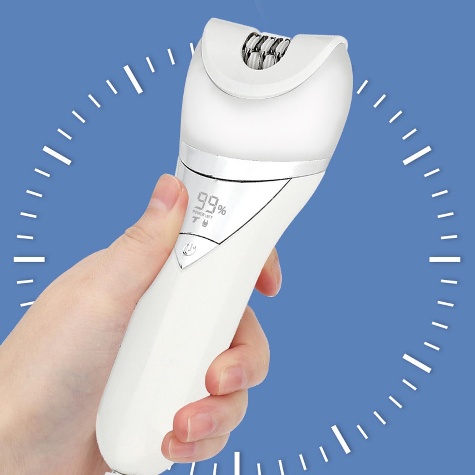 Yinhing Elektrischer Körperhaartrimmer für Frauen Epilator Fußschleifer USB