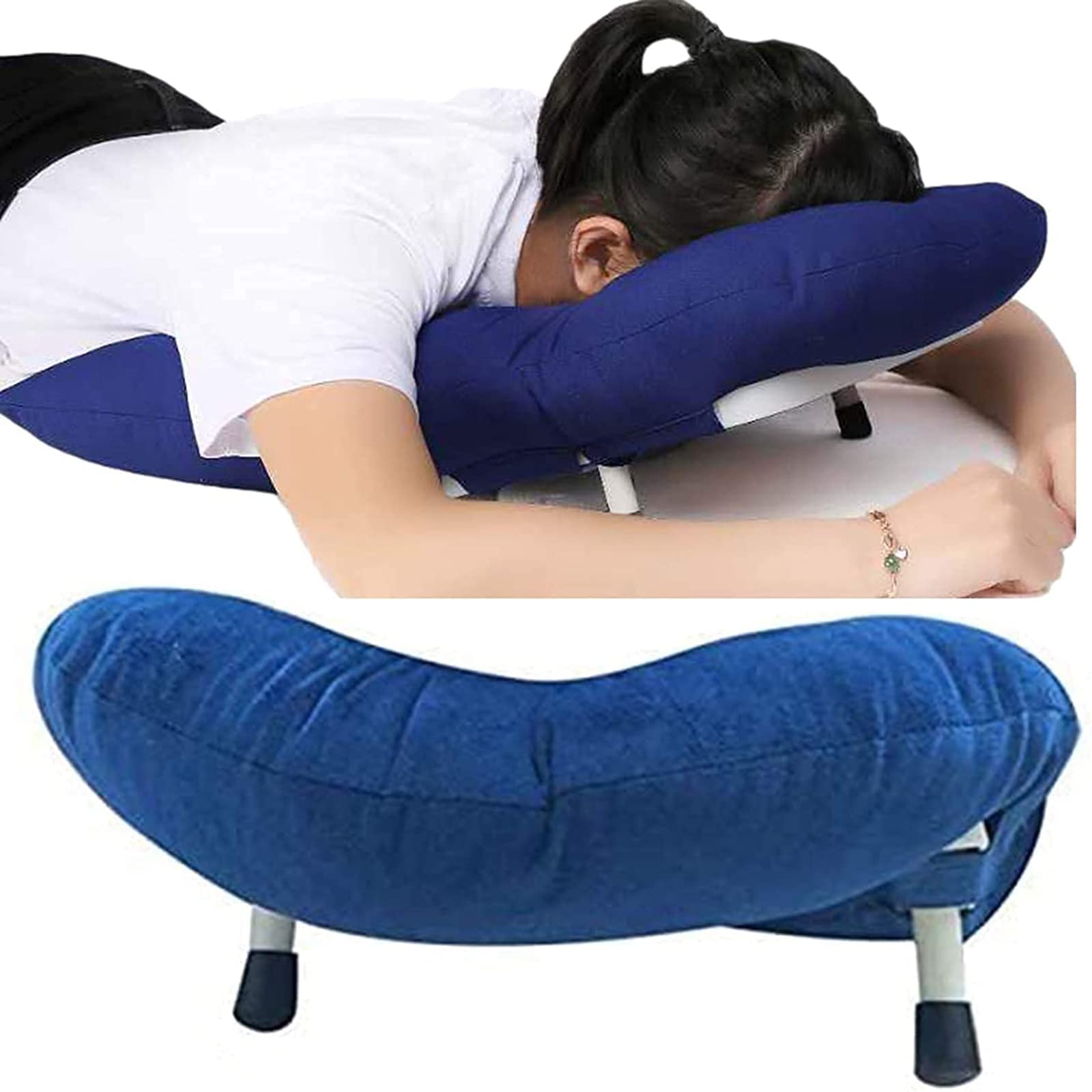 GzxLaY Face Down Pillow After Eye Surgery, Sleeping Face Pillow Face Down Tabletop Massage Kit, for Post Vitrectomy Post Eye Surgery use