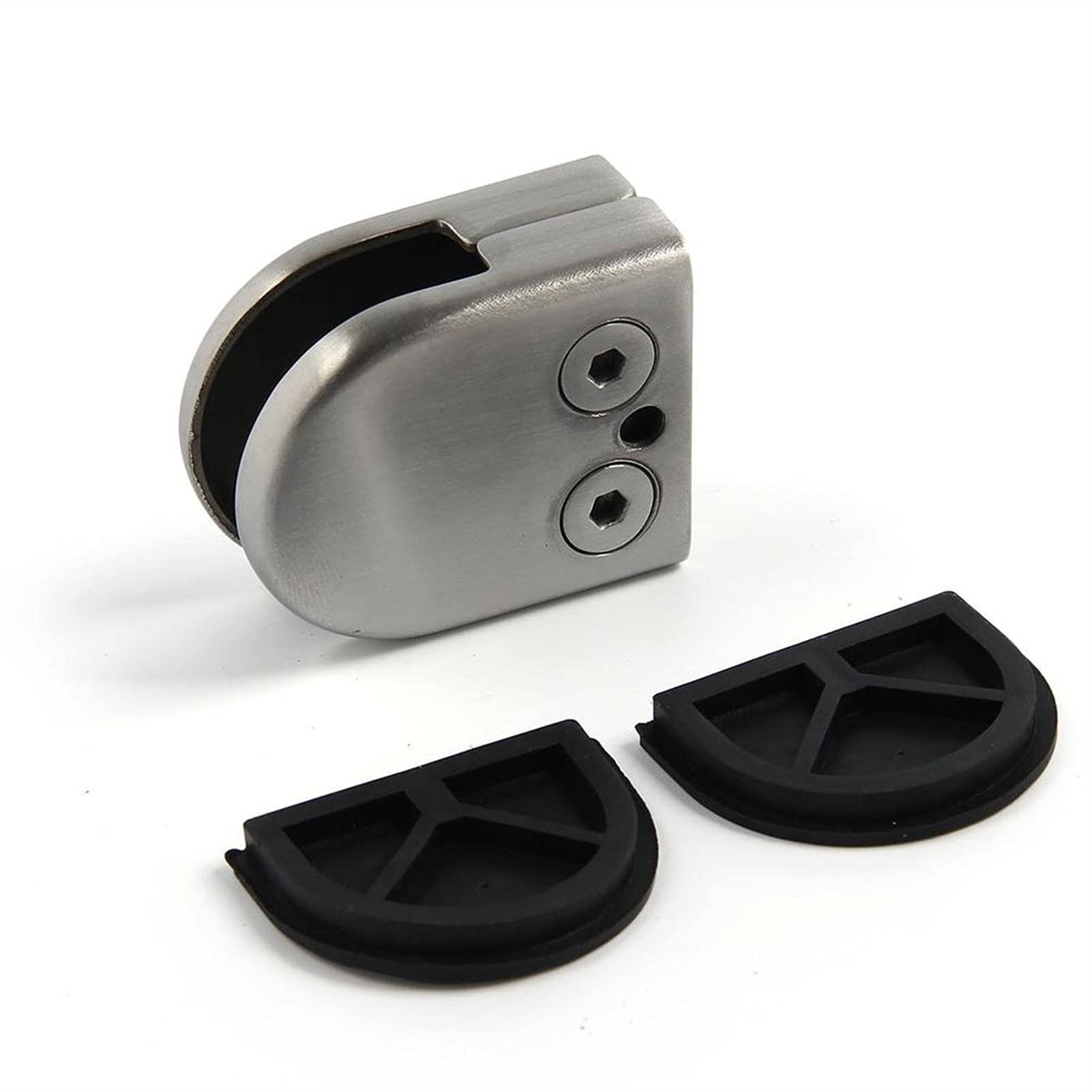 Pinzas para Cristal,Vidrio Soporte Soporte de la Parte Posterior del Clip de Acero Inoxidable de la Abrazadera de Vidrio para balaustrada 6-12mm de Vidrio (Size : 10 12MM)