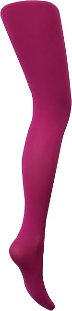 Mysasi Women's 100 den Opaque Tights Size. L. Fuchsia Pink.