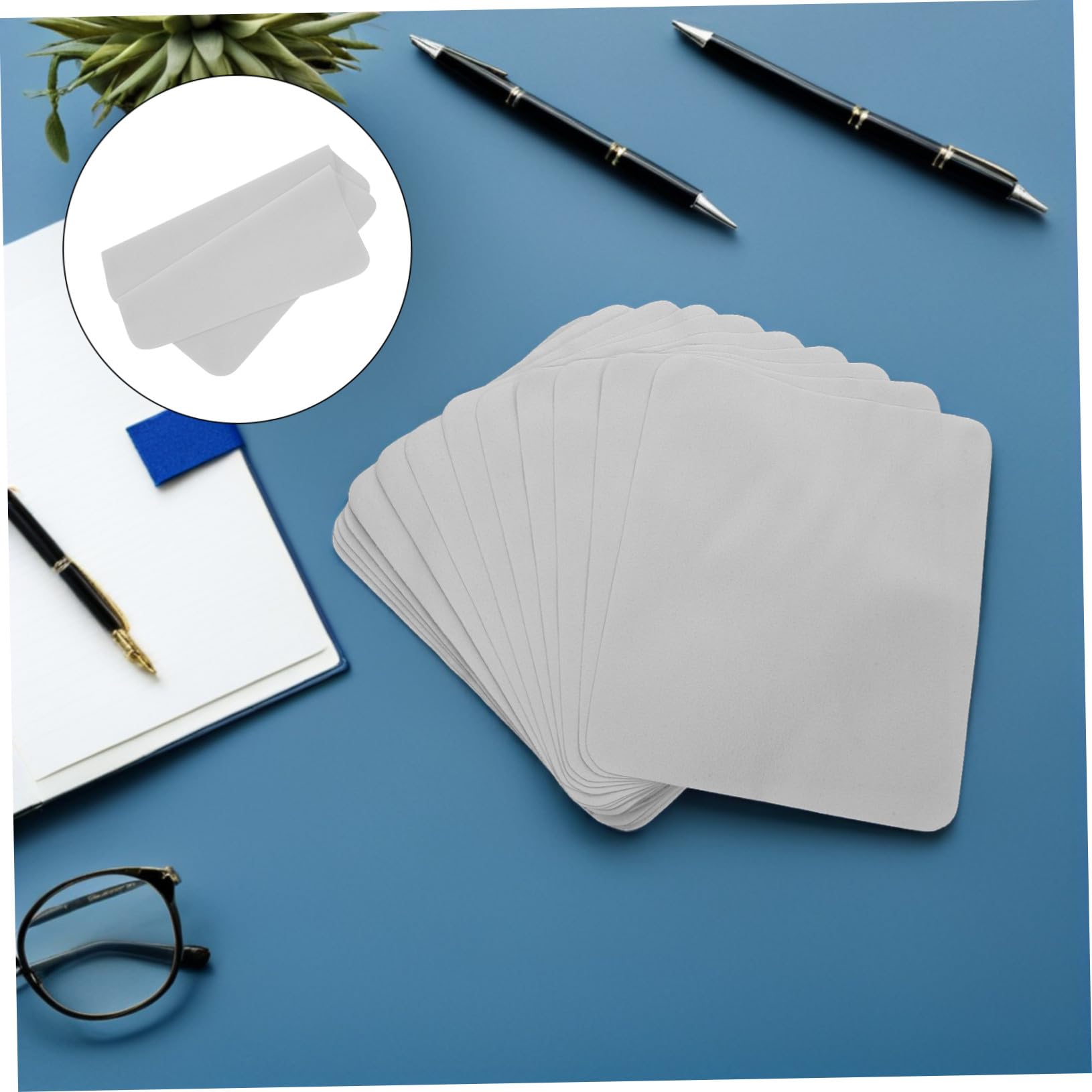 minkissy 100piezas Paño De Microfibra Para Gafas Paños De Limpieza De Lentes Suaves Toallitas De Microfibra Para Gafas Teléfonos y Portátiles De Limpieza