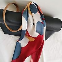 Vista 110 de FONYVE - Pañuelo de satén sedoso de tamaño mediano para mujer, cuadrado, 27.5 x 27.5 pulgadas