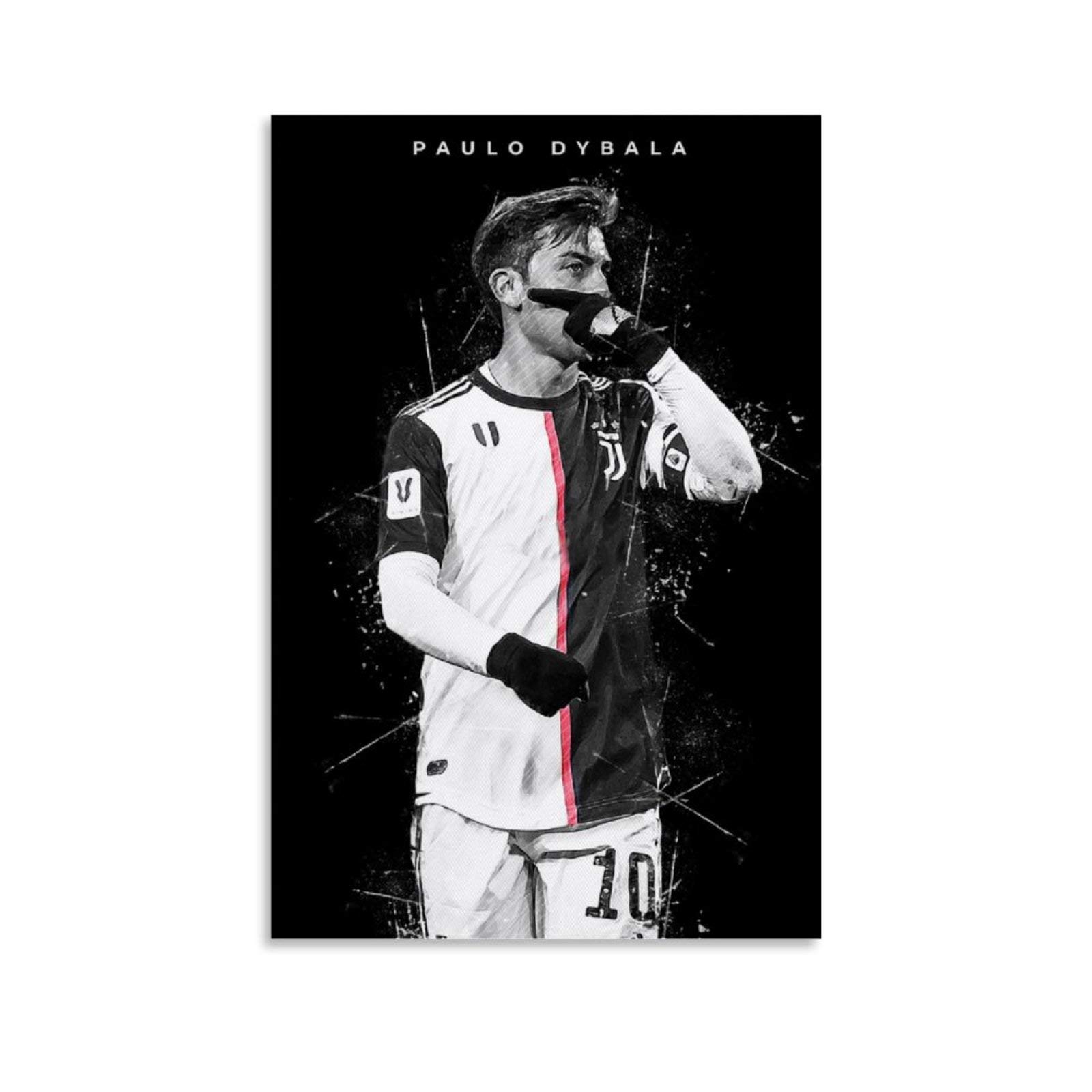 Lkjhlk Unframe-Style1 Paulo Dybala Poster Soccer Football Picture Canvas Wall Decor Art Painting Print For Offices Living Room Dorms Home - Gift For Boyfriend Man 12X18inch(30X45cm)