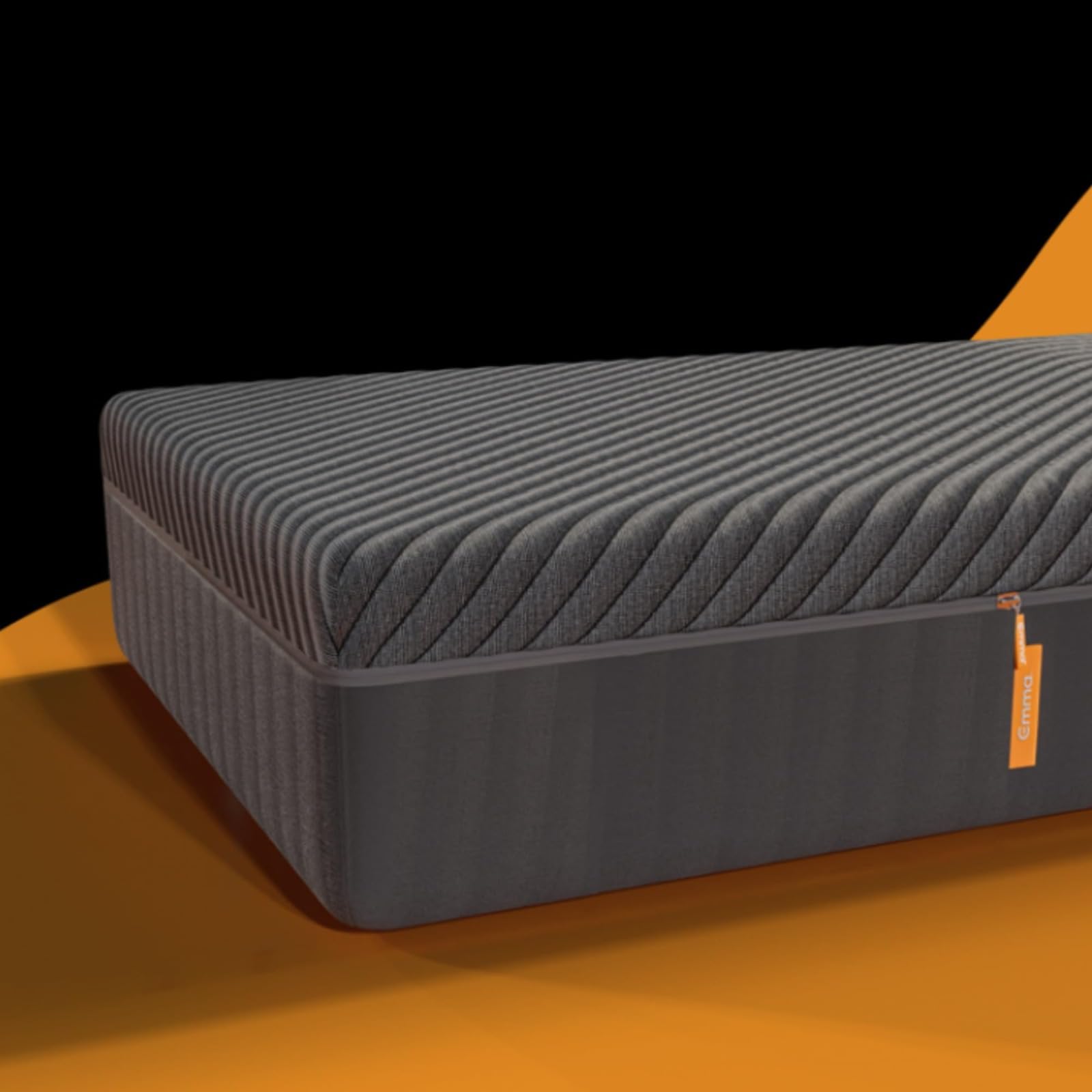 Emma Black Mattress Double Bed | German Mattress Brand 15 Years Warranty | HyperAdapt Technology Orthopedic Memory Foam Mattress 4 Layers 6-Inch Medium Firm Back Relief 72 x 48 inch