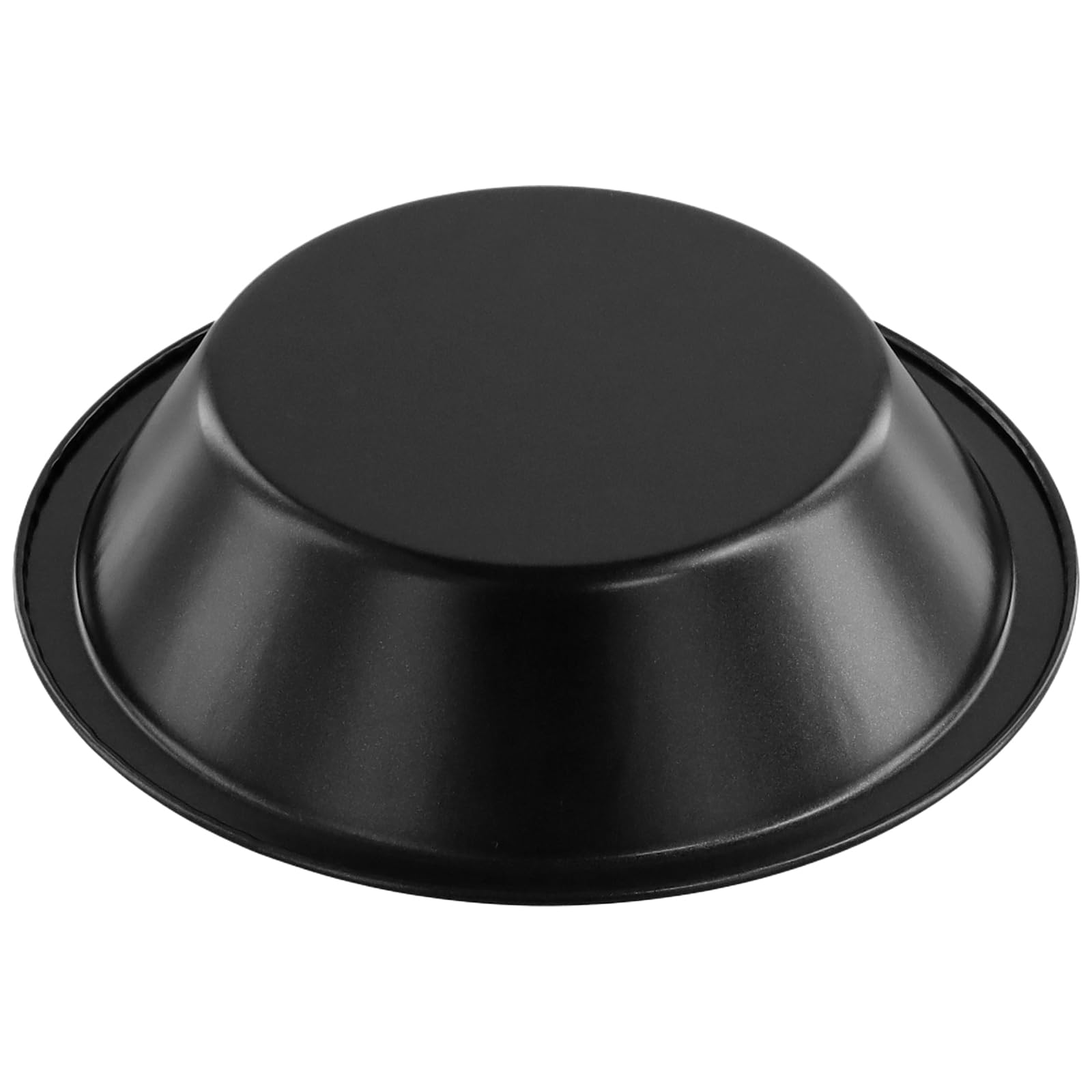 12 teglie rotonde individuali da 12,7 cm, in acciaio al carbonio nero, con rivestimento antiaderente, per cuocere torte di pane