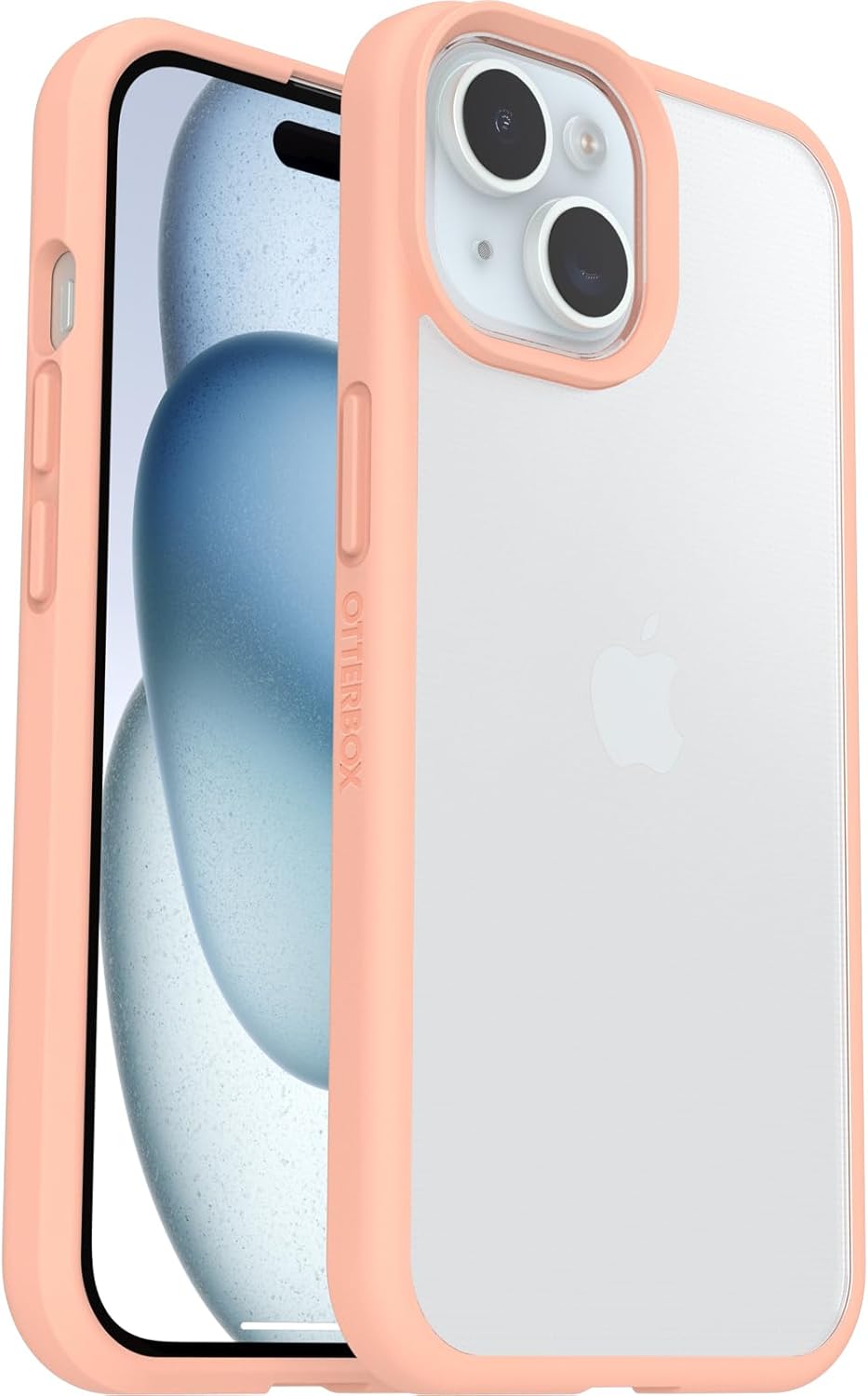 OtterBox iPhone 16e & iPhone 16e & 15 Prefix Series Case - Peach Perfect, Ultra-Thin, Pocket-Friendly, Raised Edges Protect Camera & Screen, Wireless Charging Compatible