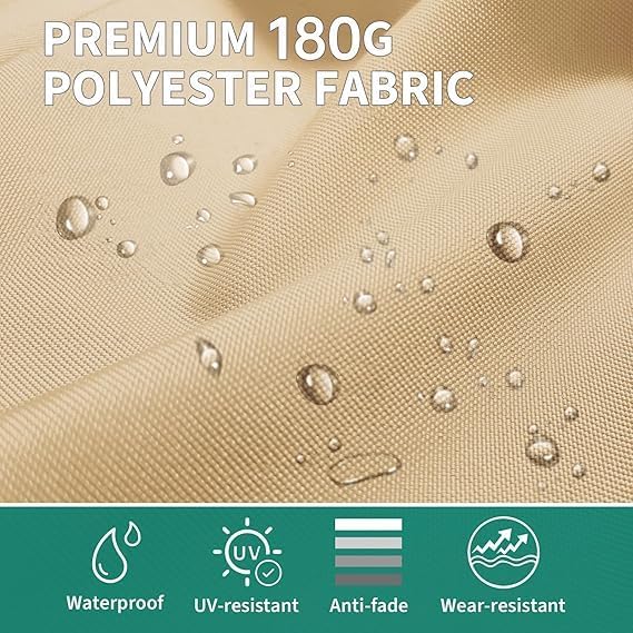 13ft Outdoor Market Umbrella Double-Sided Twin Large Patio Umbrella 99% UV Protection Fade Resistant With Crank Handle, Patio Table Umbrella, Pool Umbrella