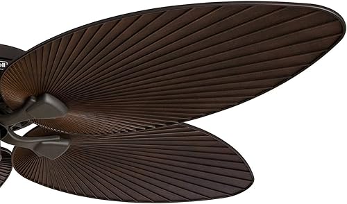 Miniatura 7 de Honeywell Palm Island - Ventilador de techo de 52 pulgadas cinco paletas con diseño de palmera tropical