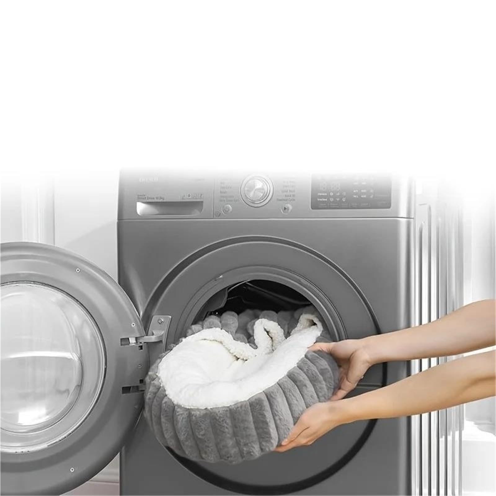 Cuccia Ciambella Cani Caldo lettino rotondo con cappuccio
