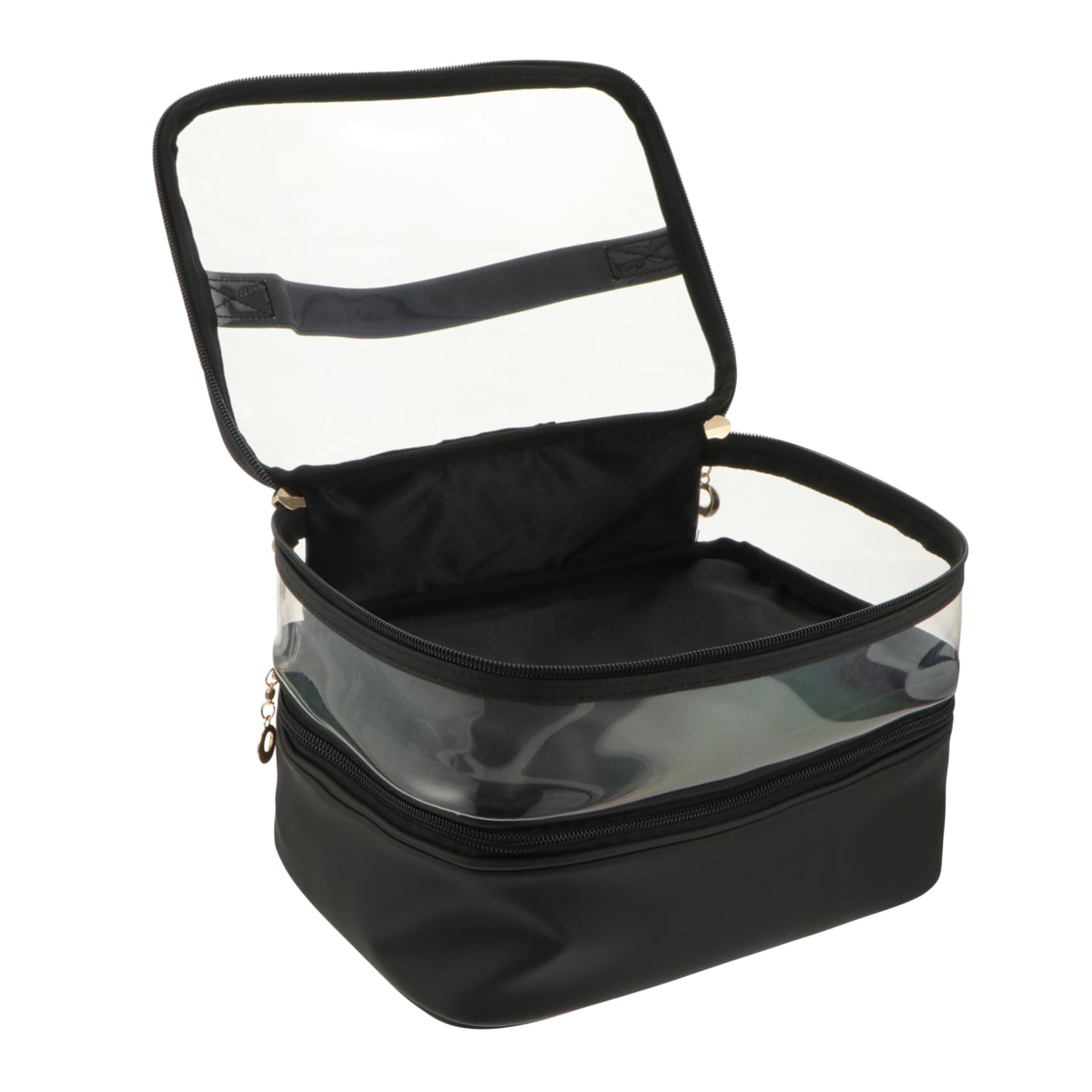 Sac de rangement cosmétique portable avec double compartiment étanche - 8
