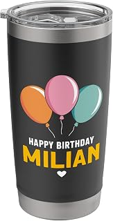 Happy Birthday Milian Stainless Steel Insulated Tumbler
