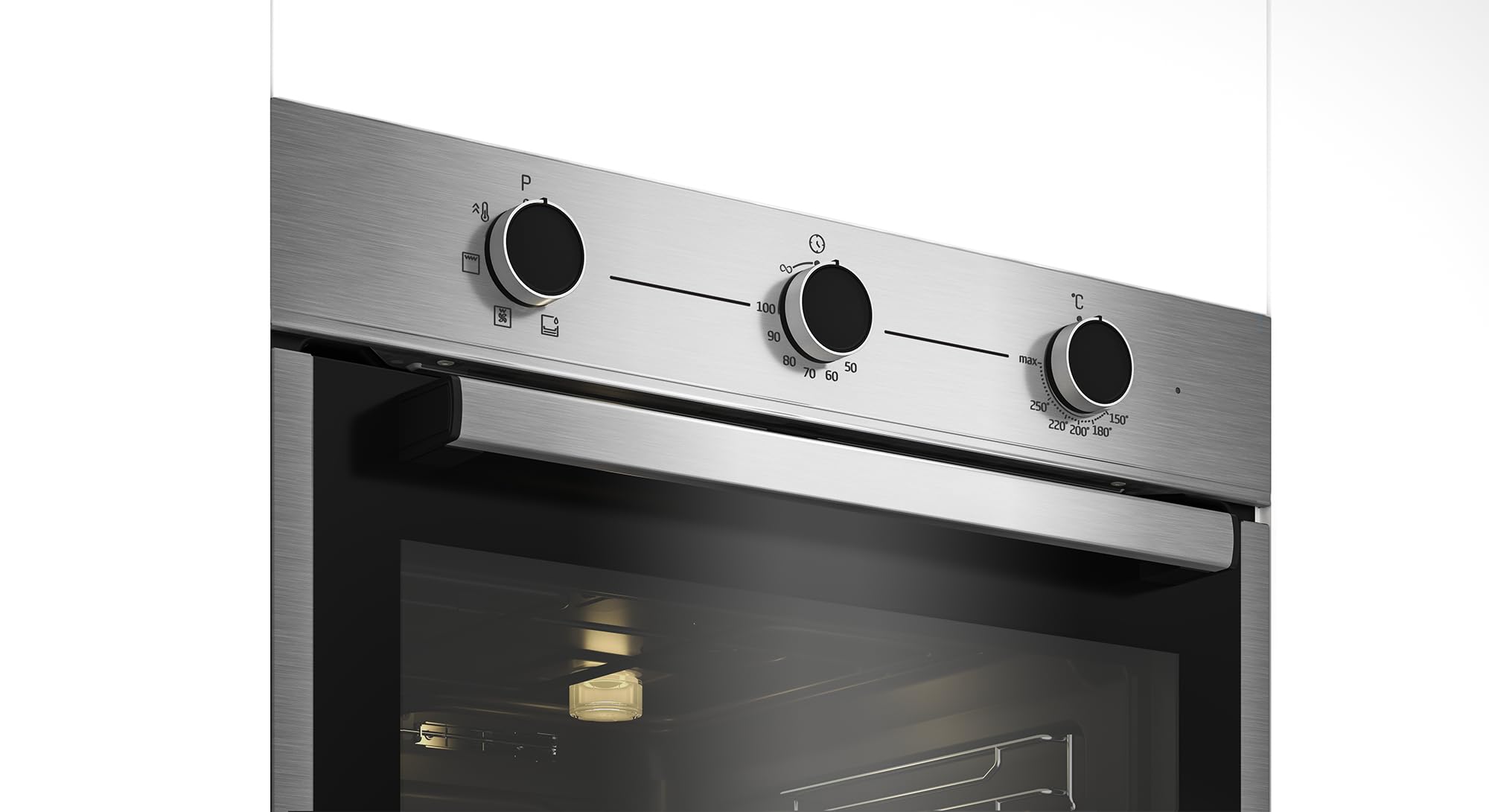 BBIE14100X FORNO 72LT MULTI6 A 3MANOPOLE INOX HIDROCLEAN