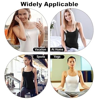 Canottiera Donna Spalline Regolabili - Tank Top In Viscosa, Senza Cuciture, Elegante E Comoda - Foto 5