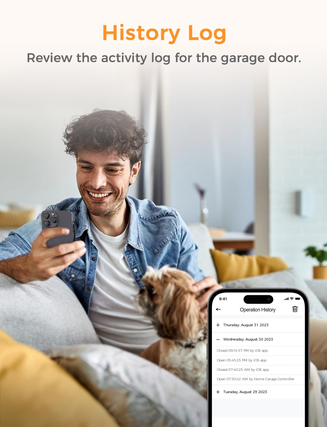 Refoss Smart Otwieracz do bram garażowych z funkcją sterowania za pomocą sieci WLAN i aplikacji, kompatybilny z Alexą, Google, nie wymaga centrum sterowania, 2,4 GHz