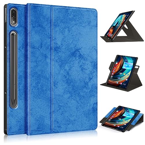 Funda protectora Compatible con Lenovo Tab P12 Pro de 12,6 pulgadas, funda Compatible with tableta inteligente a prueba de golpes, ángulos de visión múltiples de 360°, soporte tipo folio, carcasa tras