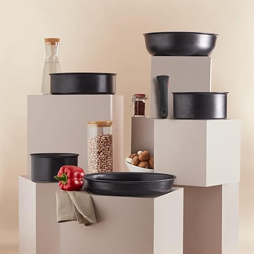 Miniatura 3 de Tefal Ingenio Frying Pan 28 cm, Induction, Non-Stick Coating, Cooking Start Indicator, Stackable, Dishwasher-Safe, Made in France, Eco Resist