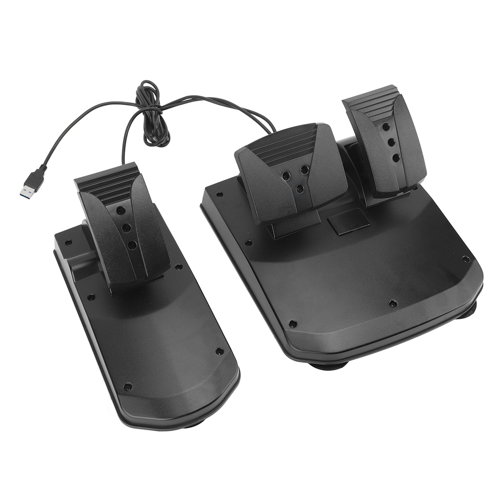 Luqeeg Volante da Corsa Universale con Paddle del, Morsetto e Illuminazione Ambientale, Altezza Regolabile per PC, e Serie