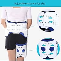 Vista 4 de Ortho Wrap - Soporte de cadera con bisagra de aleación de aluminio, compresión de isquiotibiales, para alivio del dolor de cadera, ingle