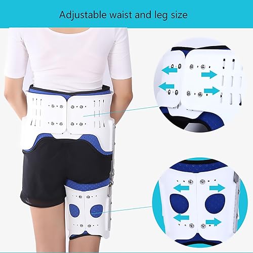 Miniatura 4 de Ortho Wrap - Soporte de cadera con bisagra de aleación de aluminio, compresión de isquiotibiales, para alivio del dolor de cadera, ingle,