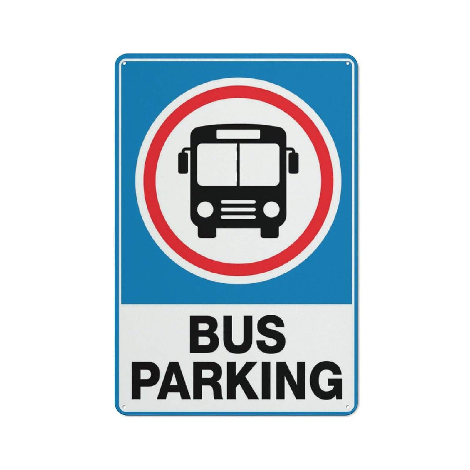 Bus Parking Sign Metal Signs 12X8 Inch Rust Free Aluminum,Uv Ink Printing,Durable/Weatherproof Outdoor For Home
