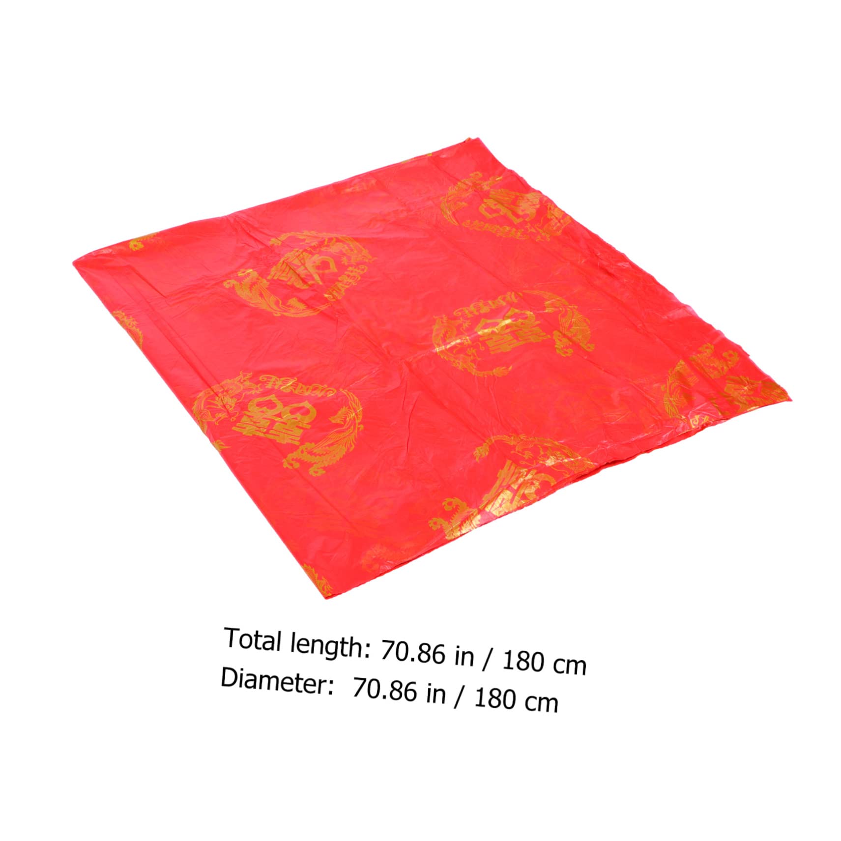GRIRIW Wedding Table Cloths 10pcs Red Dragon and Phoenix Decorative Table Cover for Catering