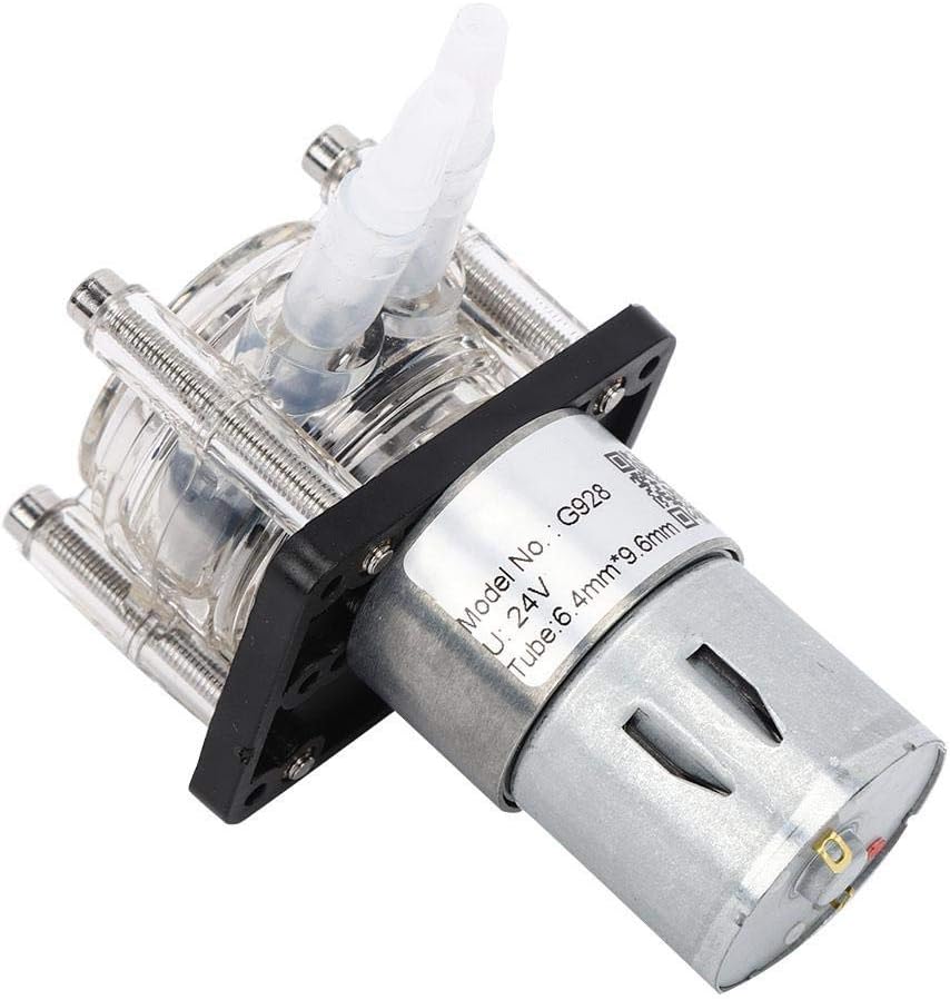 Metering Peristaltic Pump G928, 500ml / min Large Ball Bearings 304 Stainless Steel Pump for Aquarium Laboratory (24V)