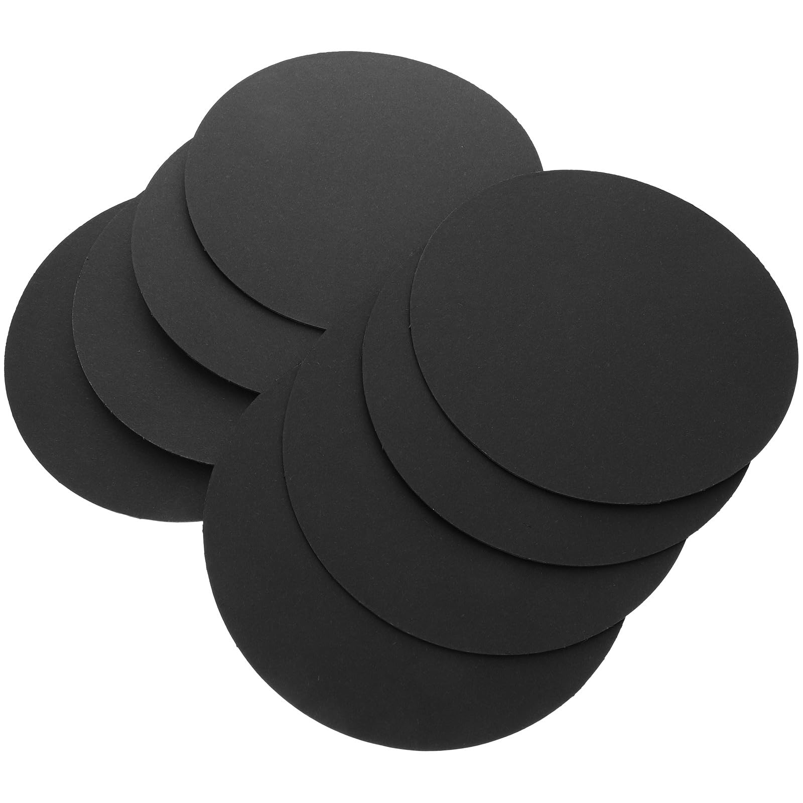 BCOATH 8 Stück Rundes Mandala Zeichenbrett aus Schwarzem Karton 15cm Mandala Malpapier für Selbstgemacht Langlebiges Kraftpapier für Scrapbooking und Kinderkunst
