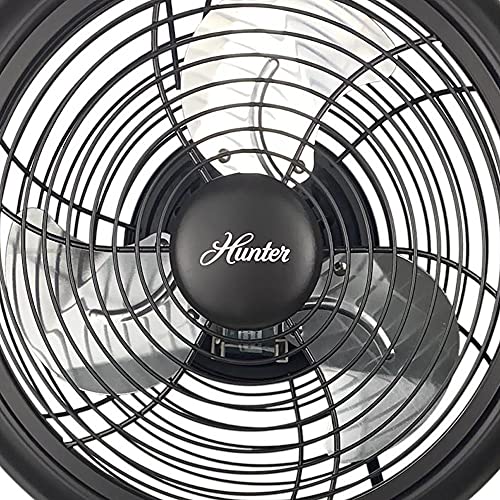 Hunter 90626-Orbz All Metal Retro Tripod Table Fan - Adjustable Tilt Angle, 3 Speeds, Oil-Rubbed Bronze Finish With Aluminum Blades #TOP1