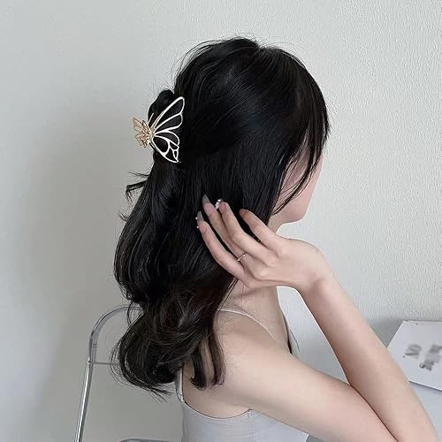 Miniatura 6 de Pinzas para el cabello antideslizantes grandes para mujeres y niñas, pinzas de metal fuerte para cabello grueso, más estilo de color, pinza de