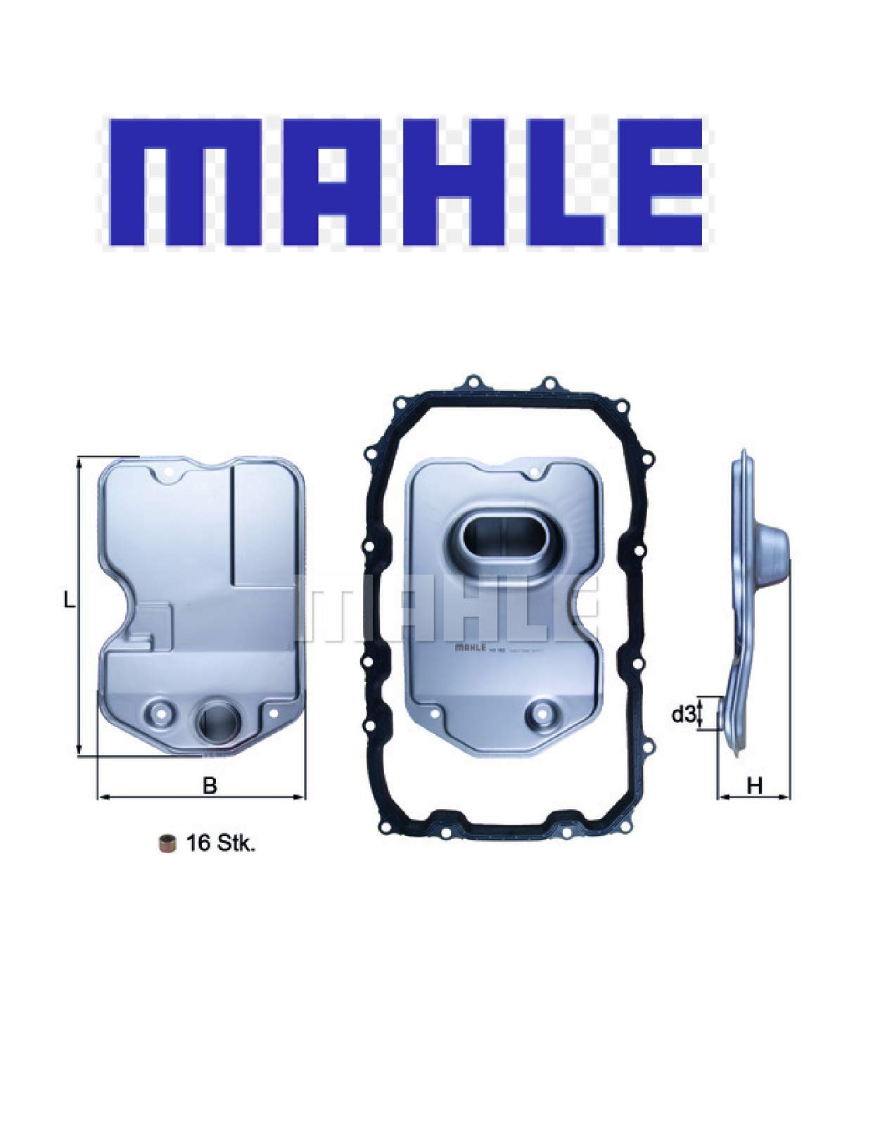 MAHLE HX 160KIT Filtro idraulico per cambio automatico Compatibilità con VW Touareg 7LA, 7L6, 7L7, AUDI Q7 4LB, PORSCHE Cayenne 9PA