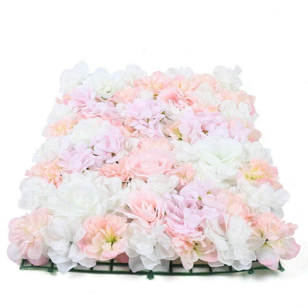 DIFU 12x Künstliche Blumenwand Rosenweand Kunstblumen Blumenkunst Garten Hochzeitsort Dekor Rosenwand Hintergrund Dekoration DIY die Dekorationen