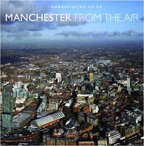 Manchester from the Air idée cadeau originale pour passionné d'architecture anglaise