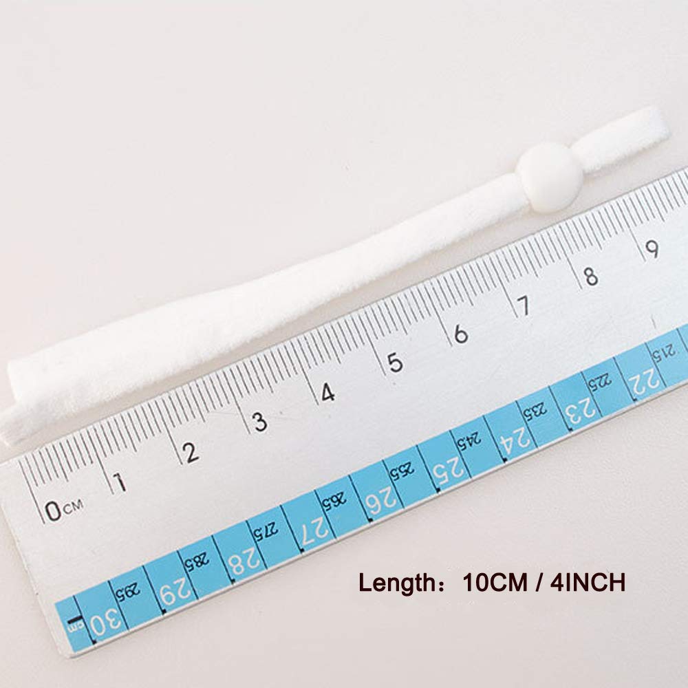 HLIGHT 120 Stück Gummikordel, 5mm Gummiband mit Einstellbare Schnallen, Elastische Stretch-Strings für DIY Nähen und Handwerk