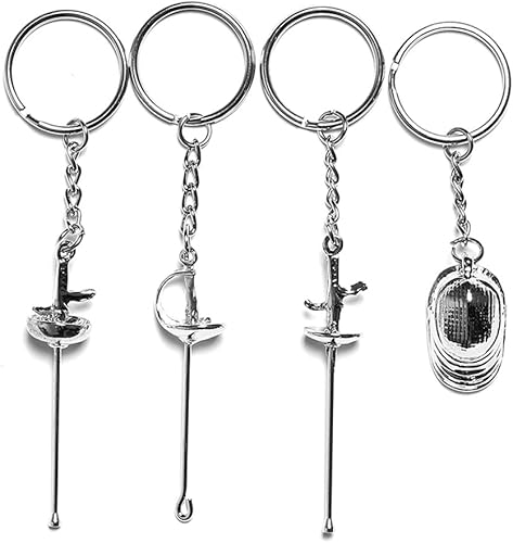 LEONARK Llavero de esgrima, regalo de recuerdo para fanáticos del deporte, regalos para esgrima