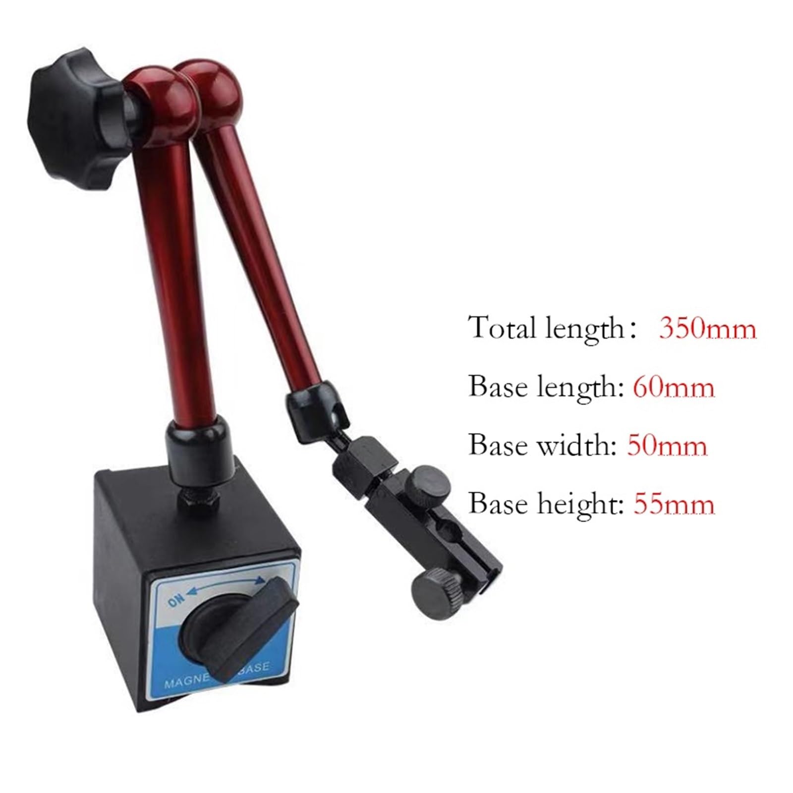 350mm universale piccolo quadrante indicatore supporto base magnetico 0-0.8mm 0.01 test comparatore for la calibrazione delle apparecchiature,Calibrazione precisa(350mm-60-50-55 set)