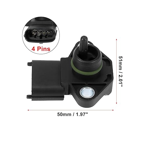 Miniatura 4 de X AUTOHAUX MAP Colector Sensor de presión absoluta Interruptor de admisión de aire Reemplazo para Kia Rio Soul para Hyundai Elantra Accent