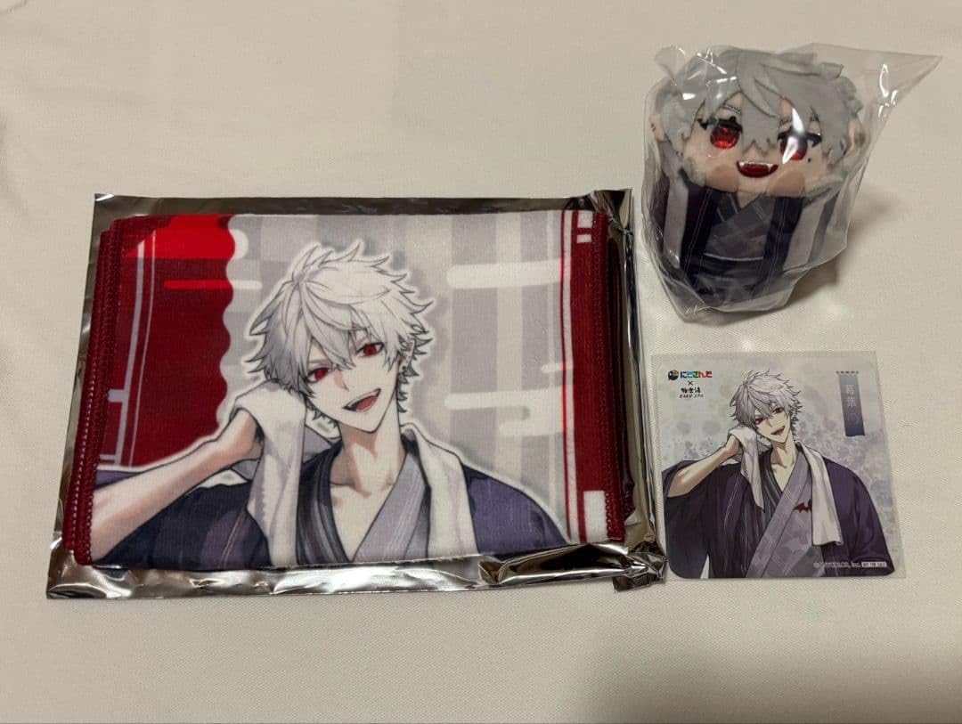 極楽湯 葛葉 にじさんじ 極楽湯 葛葉 コースター等身 銭湯錠風キーホルダー