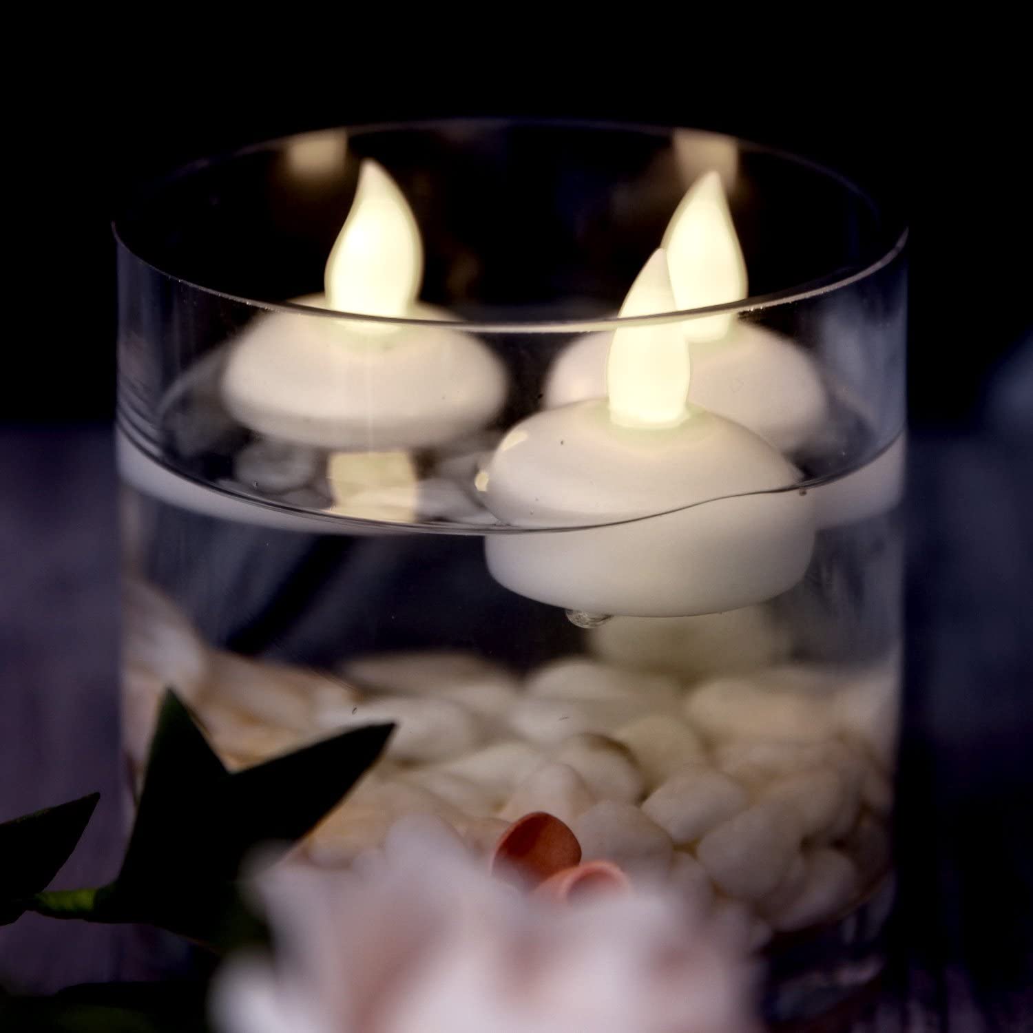 12 Candele Galleggianti LED Senza Fiamma - Impermeabili Per Matrimoni E Feste