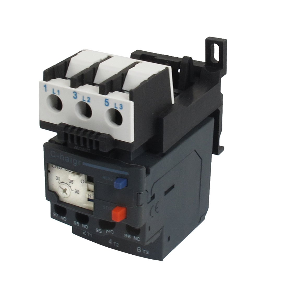 Gvbaepieo One Color Jr28-25 38A 690V 1No 1Nc 3 Phase Thermal Overload Relay W Socket
