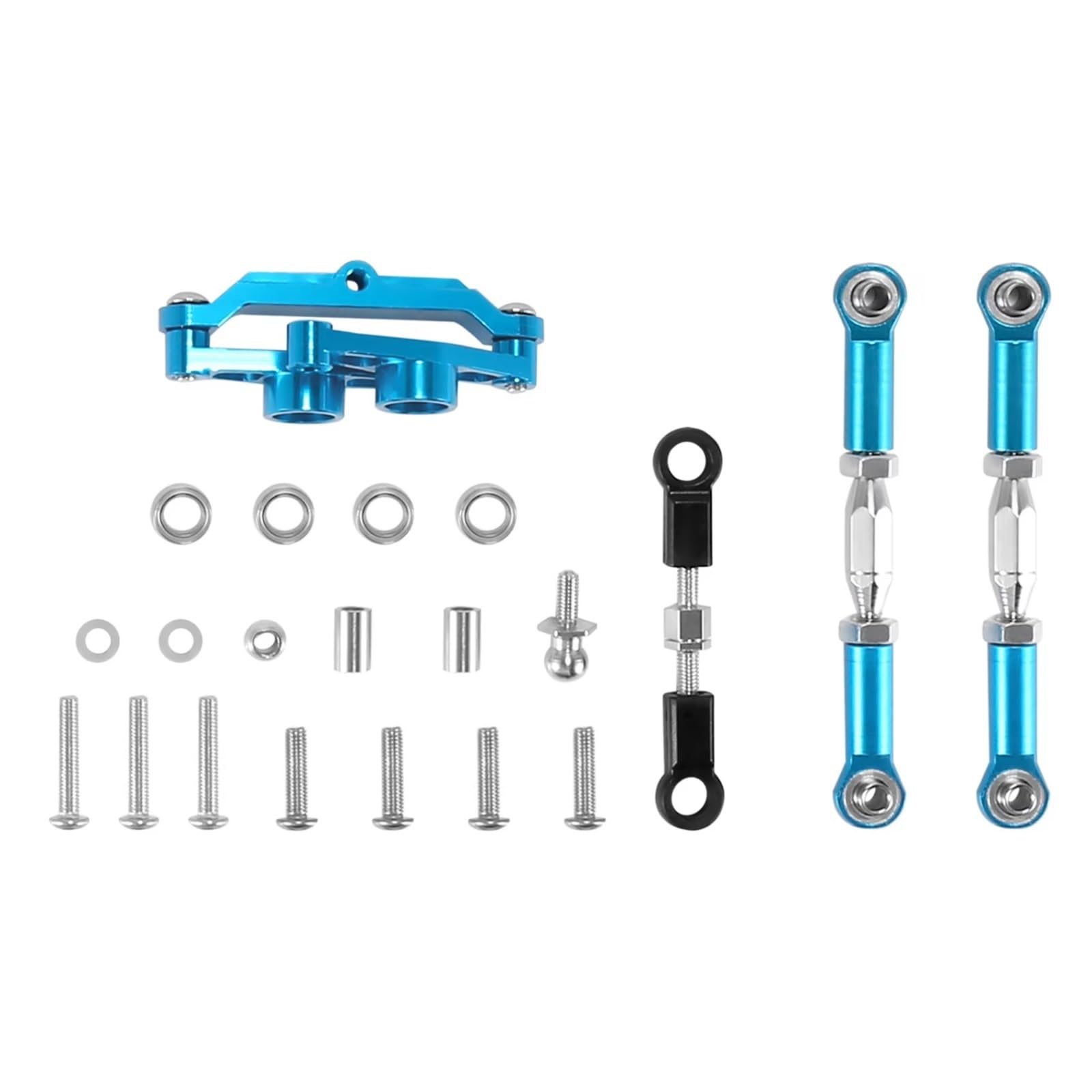 Compatible con Tamiya para TT-02B 1/10 RC Car Upgrade Parts Accesorios De Repuesto Juego Dirección Manivela Cojinete Bolas Aleación Aluminio Accesorios RC